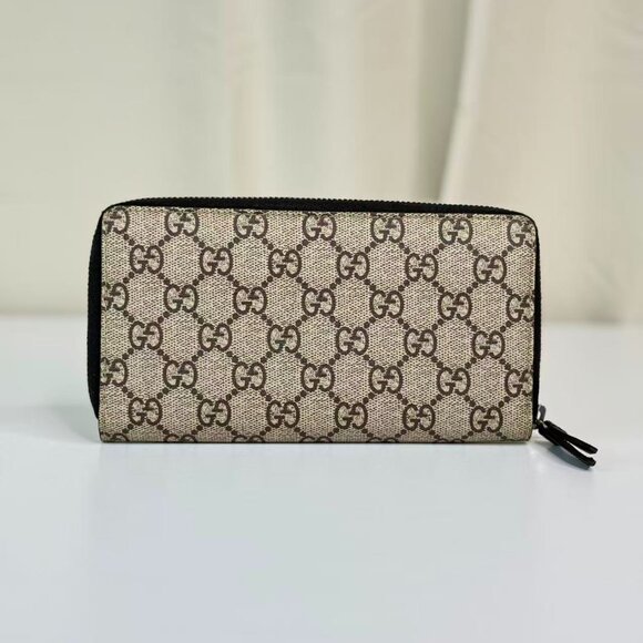 Gucci GG Logo Supreme Limited Edition Wallet with Snake Design - Picture 2 of 8